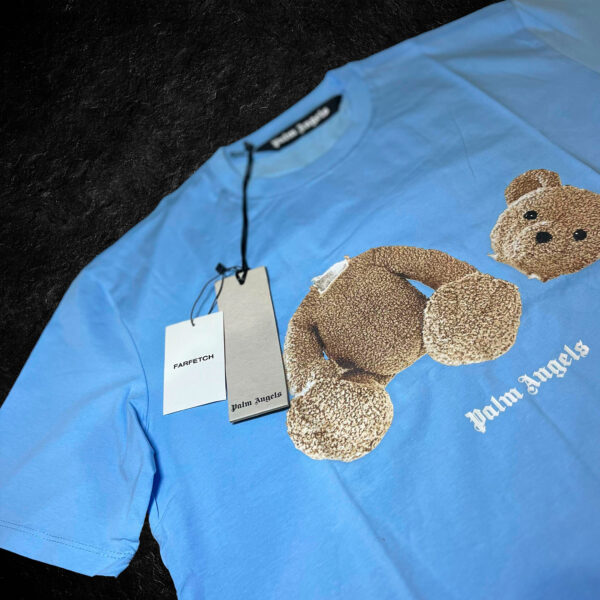 Camiseta Palm Angels | azul con logo - Image 3